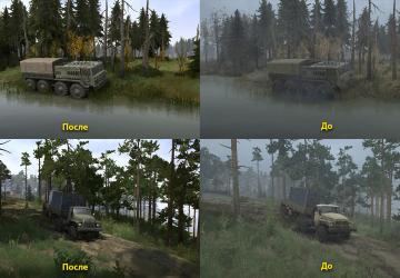 Мод Реалистичная графика Adega Mod Pack версия 2.8 для Spintires: MudRunner (v14.08.19)