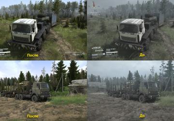 Мод Реалистичная графика Adega Mod Pack версия 3.1 Fin+Sp для Spintires: MudRunner (v14.08.19)