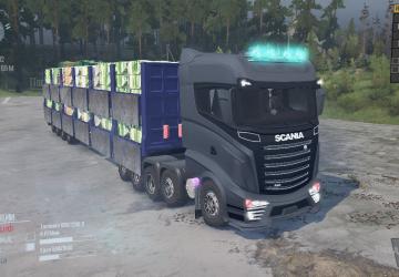 Мод Scania R1000 версия 14/05/18 для Spintires: MudRunner (v18/03/06)