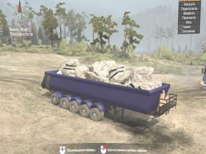 Мод Semi-trailer dump truck версия 1.0 для Spintires: MudRunner (v11.12.17)