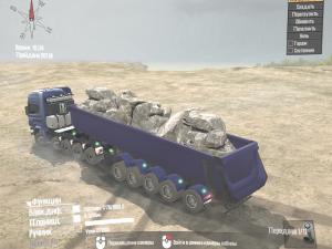 Мод Semi-trailer dump truck версия 1.0 для Spintires: MudRunner (v11.12.17)