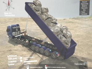 Мод Semi-trailer dump truck версия 1.0 для Spintires: MudRunner (v11.12.17)