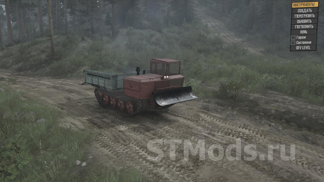 Скачать мод ТДТ-55 версия 10.05.18 для Spintires: MudRunner (v18/03/06)