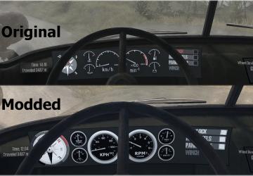 Мод Текстура приборной панели+компас версия 1.0 для Spintires: MudRunner (v18.10.18)