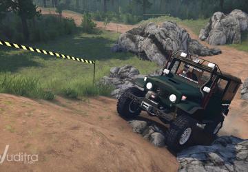 Мод Toyota FJ40 Soft Top «Serigala Militia» версия 1.02 для Spintires: MudRunner (v29.01.18)