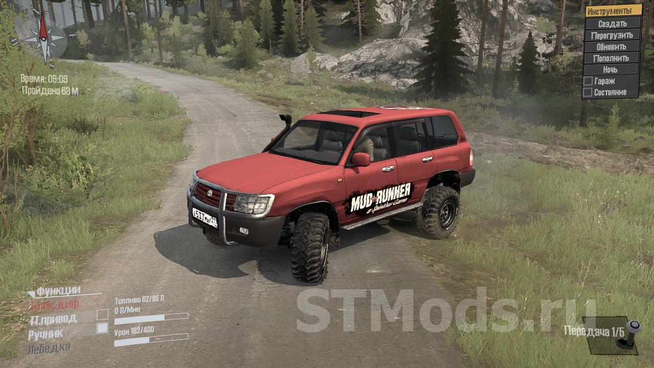 Скачать мод Toyota Land Cruiser 105 BullMod версия 26.01.18 для Spintires:  MudRunner (v11.12.17)