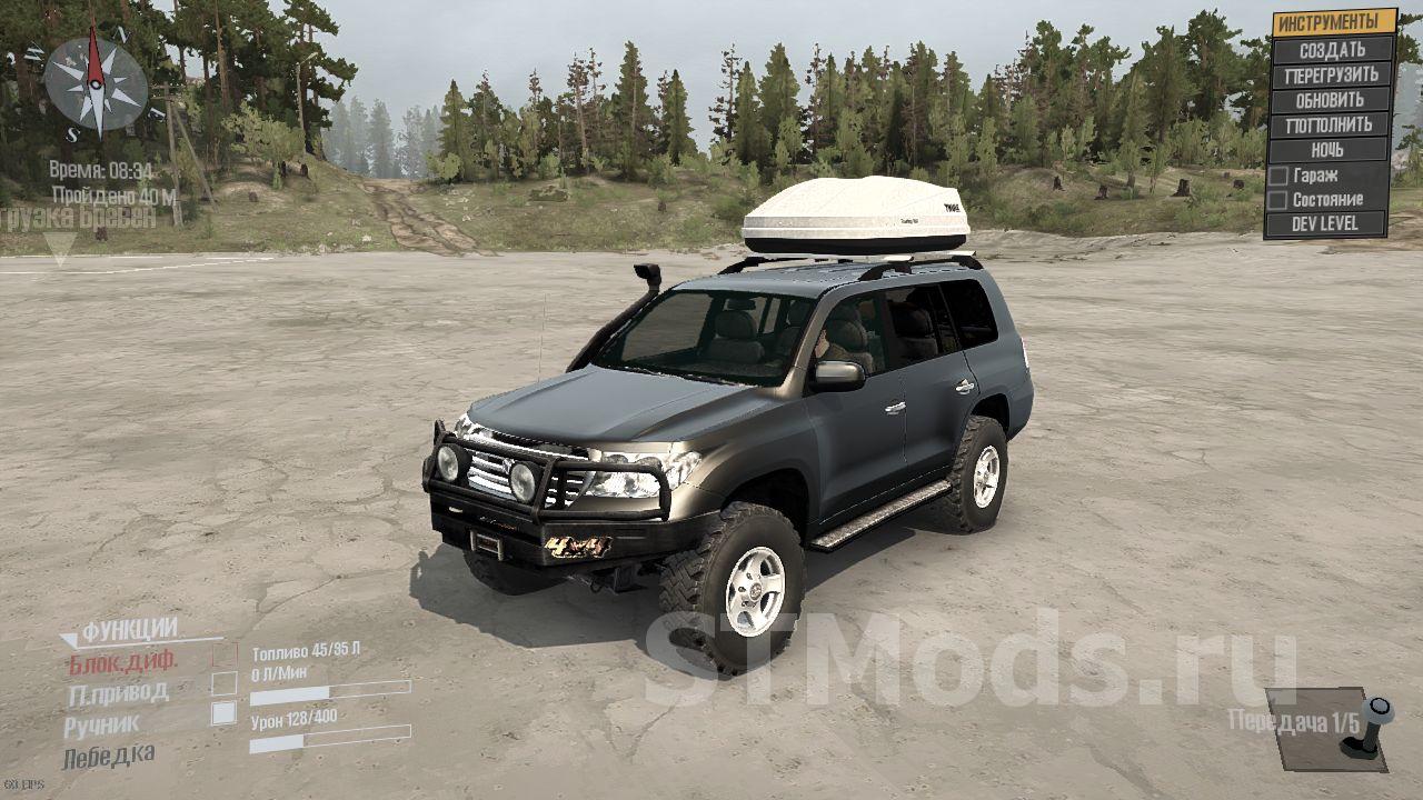 Скачать мод Toyota Land Cruiser 200 версия 1.2 для Spintires: MudRunner  (v29.01.18-18/03/06)