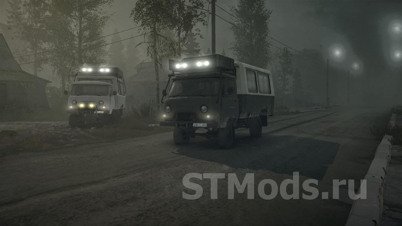 Скачать мод УаЗ 452Д и УаЗ 3303 версия 2.0 для Spintires: MudRunner  (v10.06.19)