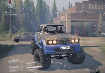 Мод Ваз-2106 «Турбо Таз на пневме» версия 19.07.16 для Spintires: MudRunner (v25.02.21)