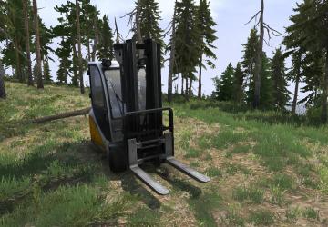 Мод Вилочный погрузчик версия 14.12.21 для Spintires: MudRunner (v25.02.21)